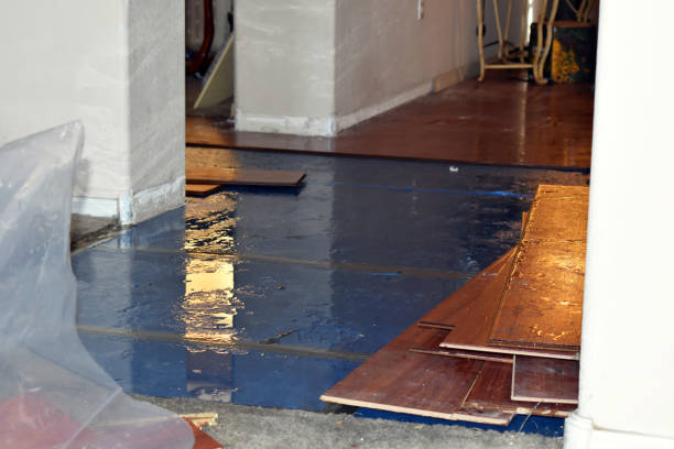 Professional Flood Cleanup technician working in Gorman, TX